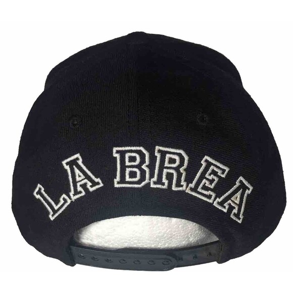 Grizzly Griptape Hat Cap Snap Back—Black w- White OG Bear -LA BREA 142 Cap - Picture 7 of 8